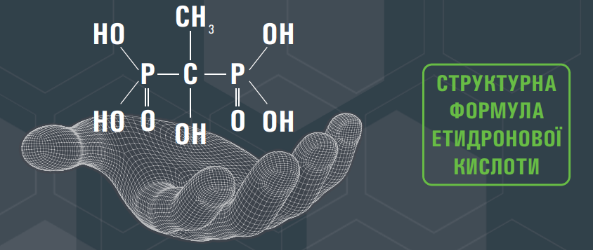 Структурна формула етидронової кислоти