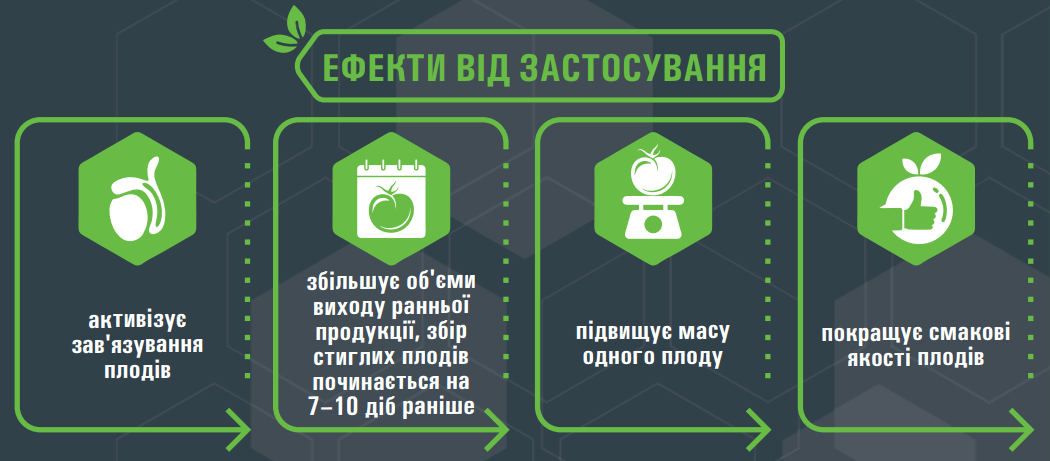 Пасліній ефекти застосування